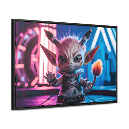 Neon Punk Guardian - Gallery Canvas Wraps, Horizontal Frame