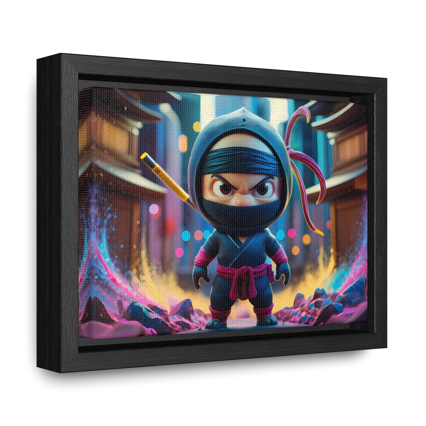 Tiny Ninja, Big Attitude - Gallery Canvas Wraps, Horizontal Frame