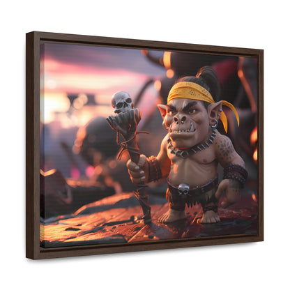 Goblin Warlord at Sunset - Gallery Canvas Wraps, Horizontal Frame