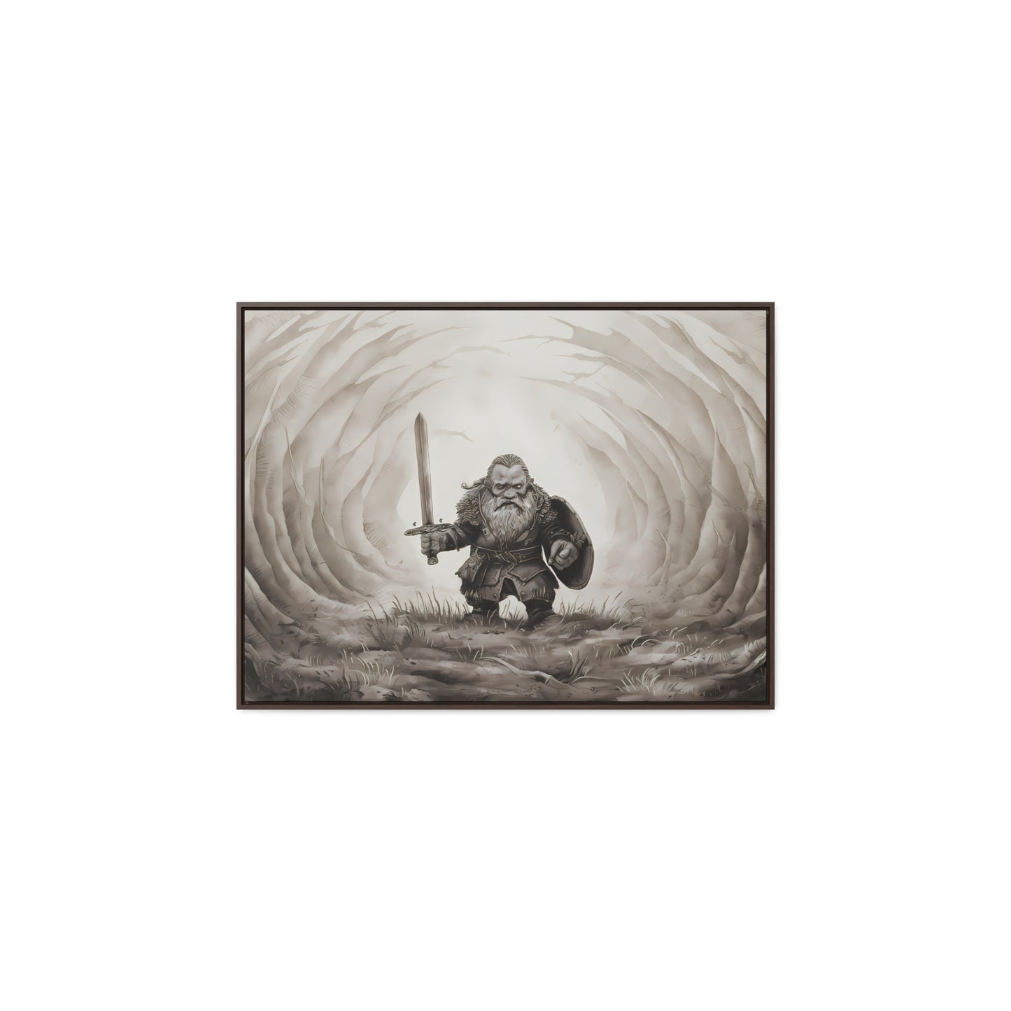 Defender of the Hollowed Path - Gallery Canvas Wraps, Horizontal Frame