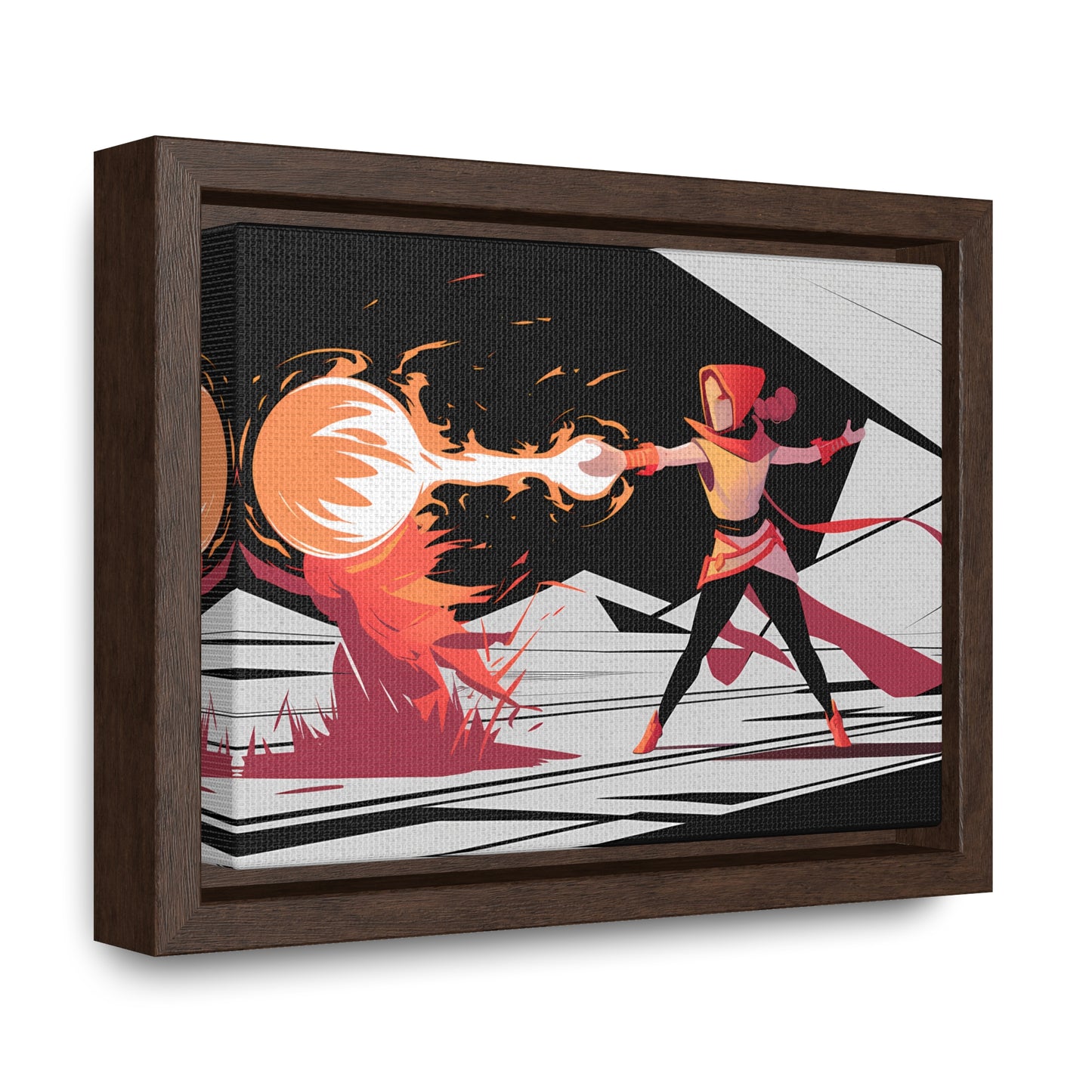 Conjuring the Firestorm - Gallery Canvas Wraps, Horizontal Frame