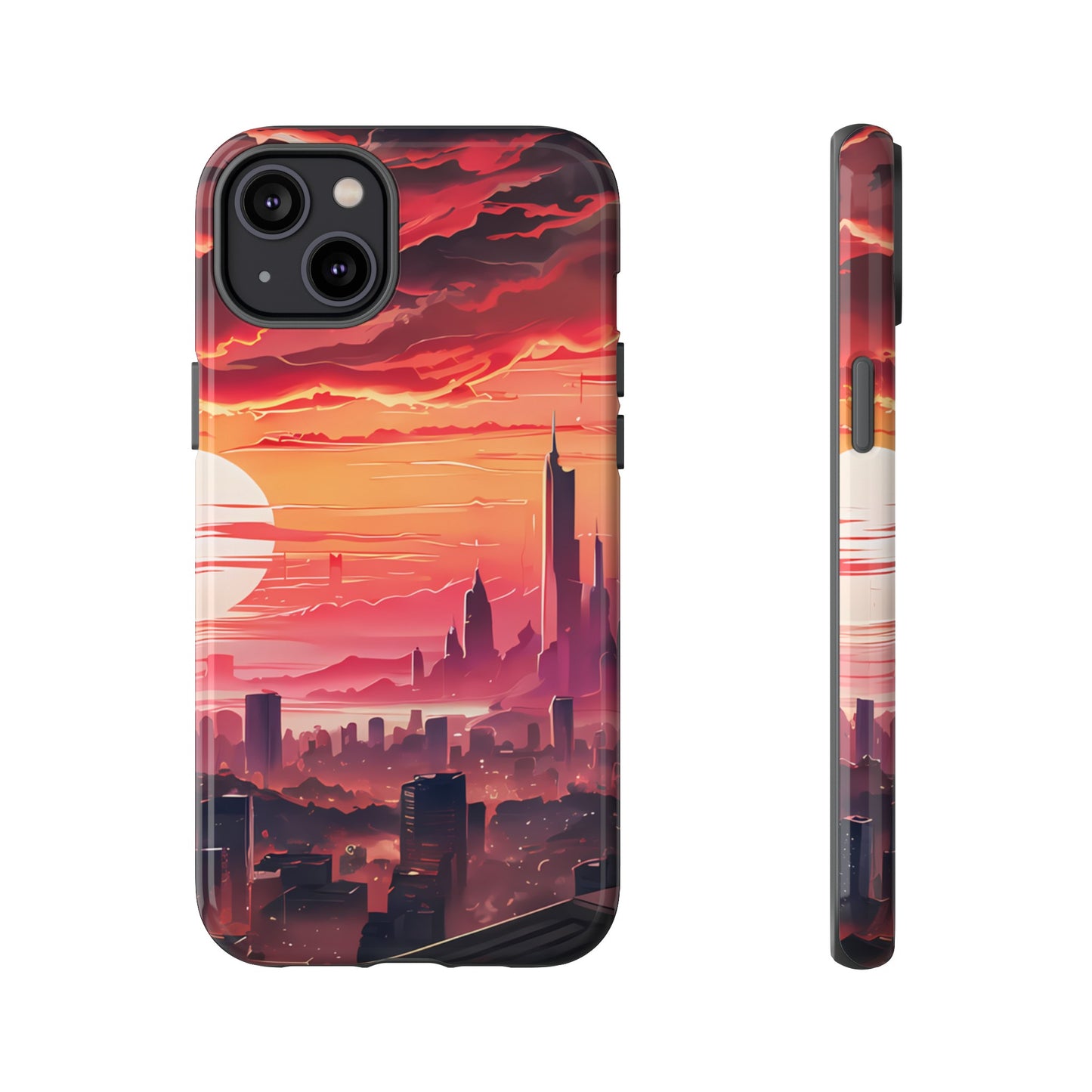 Anime City at Dawn - Smartphone Tough Cases