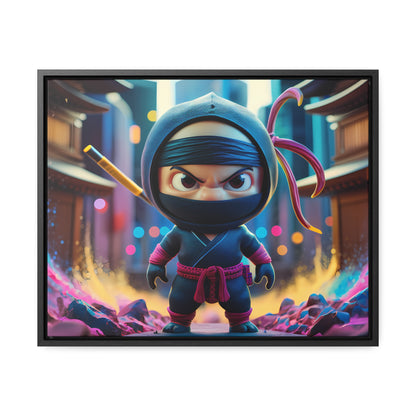 Tiny Ninja, Big Attitude - Gallery Canvas Wraps, Horizontal Frame