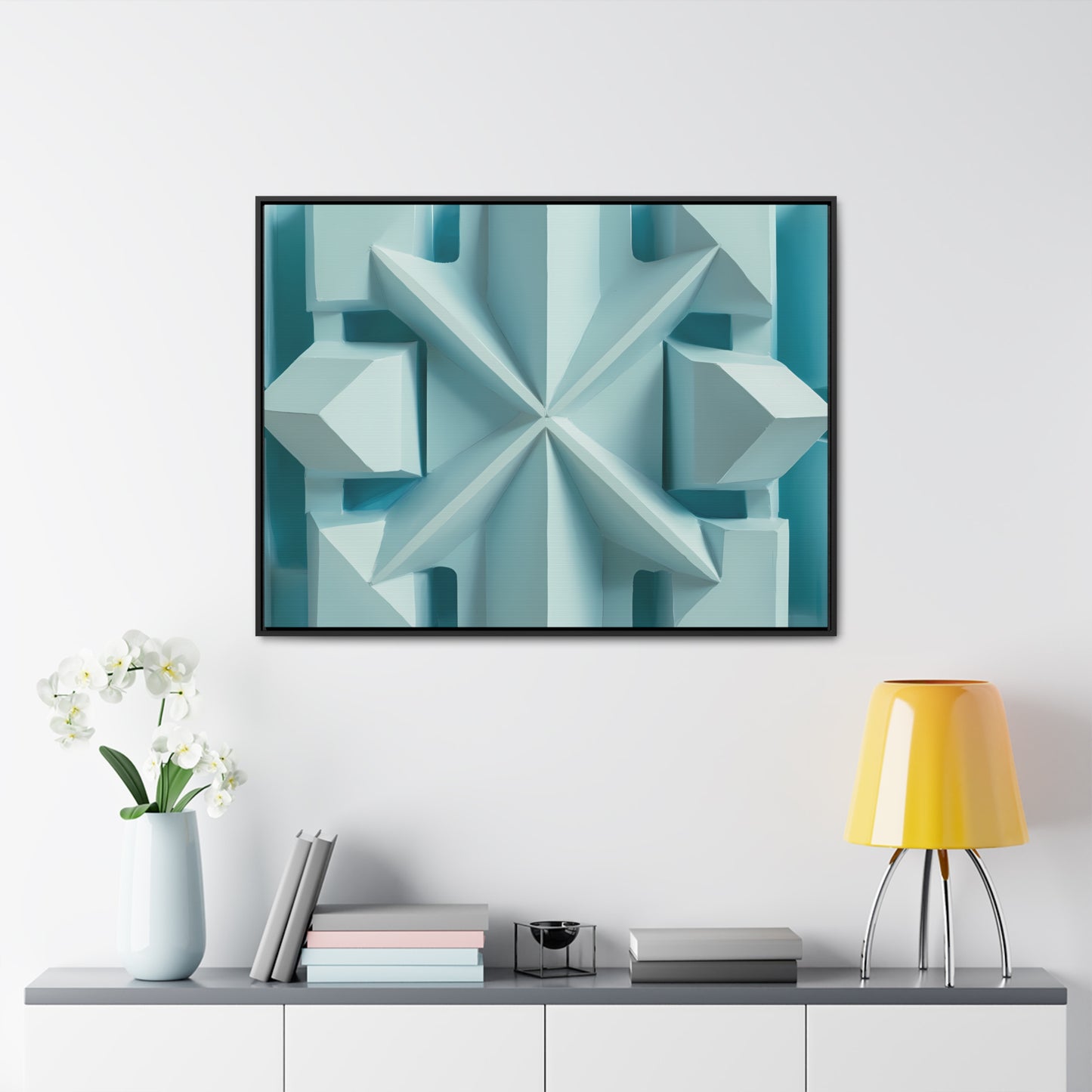 Fractal Symmetry in Ice - Gallery Canvas Wraps, Horizontal Frame