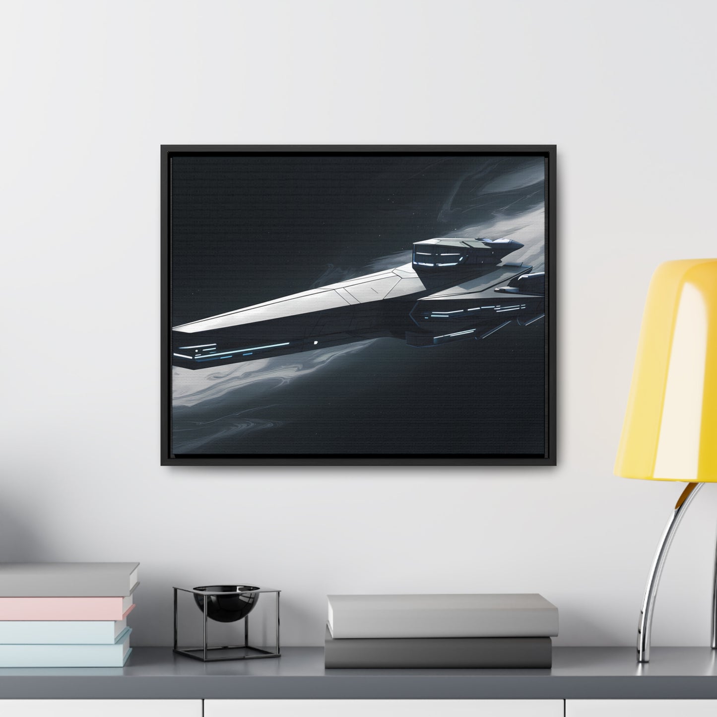 Starship of the Void - Gallery Canvas Wraps, Horizontal Frame