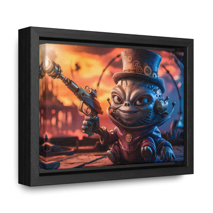 "Clockwork Gunslinger at Dusk" - Gallery Canvas Wraps, Horizontal Frame