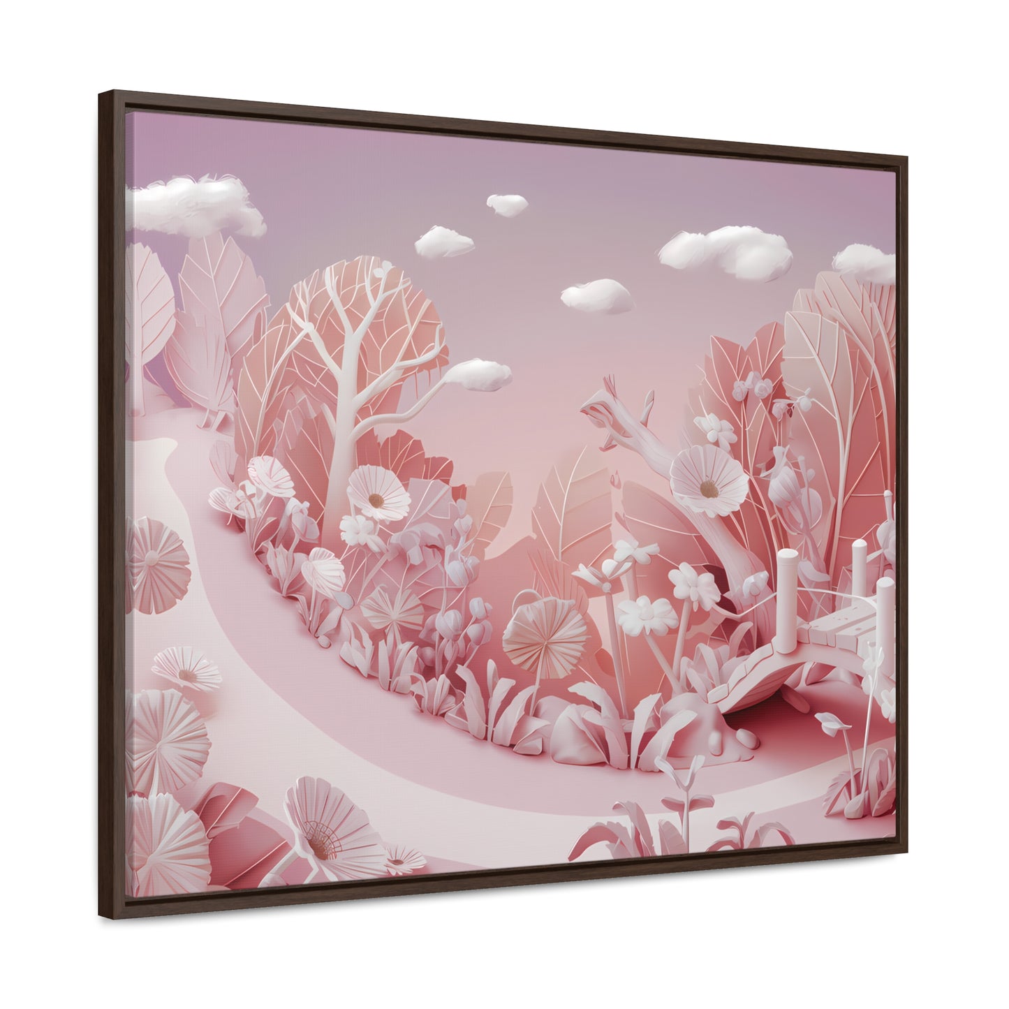 Whimsical Dawn Garden - Gallery Canvas Wraps, Horizontal Frame