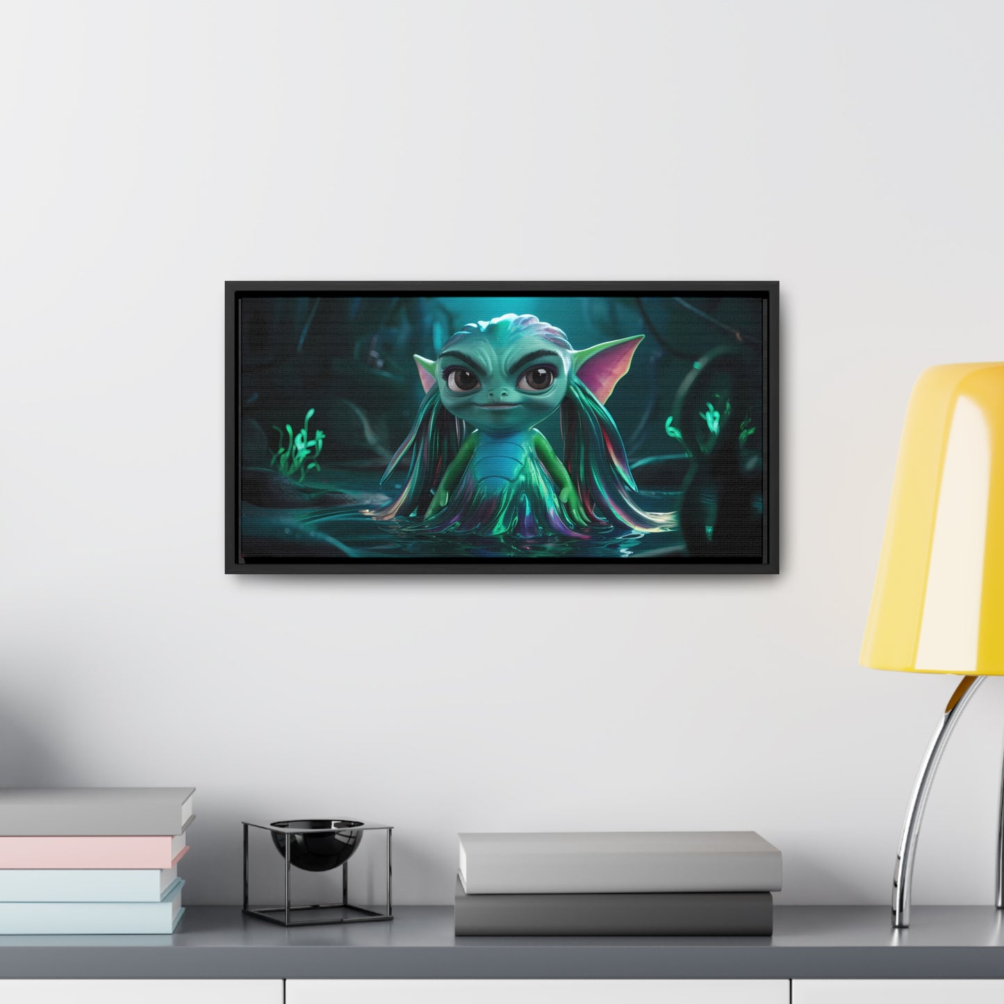 Guardian of the Enchanted Lagoon - Gallery Canvas Wraps, Horizontal Frame