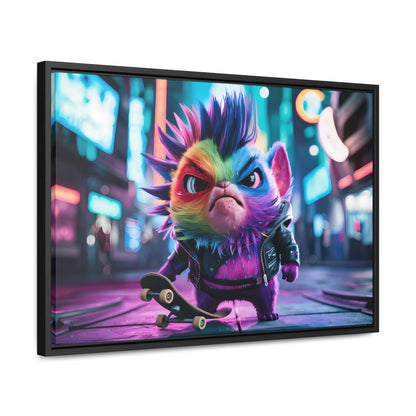 Skateboarding Punk - Gallery Canvas Wraps, Horizontal Frame