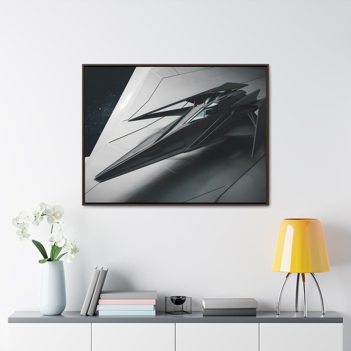 Starlance Stealth Interceptor - Gallery Canvas Wraps, Horizontal Frame