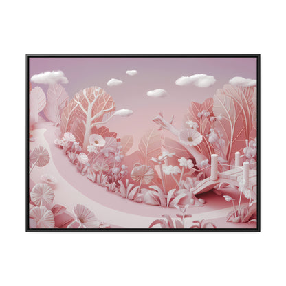 Whimsical Dawn Garden - Gallery Canvas Wraps, Horizontal Frame