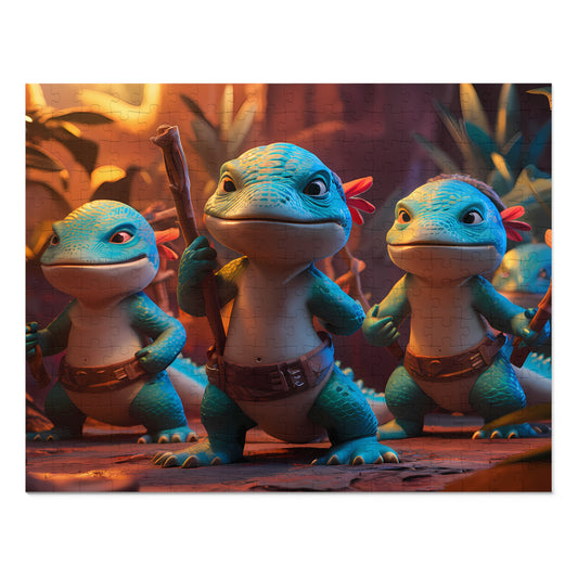 Lizard Warriors Unite - Jigsaw Puzzle (30, 110, 252, 500,1000-Piece)