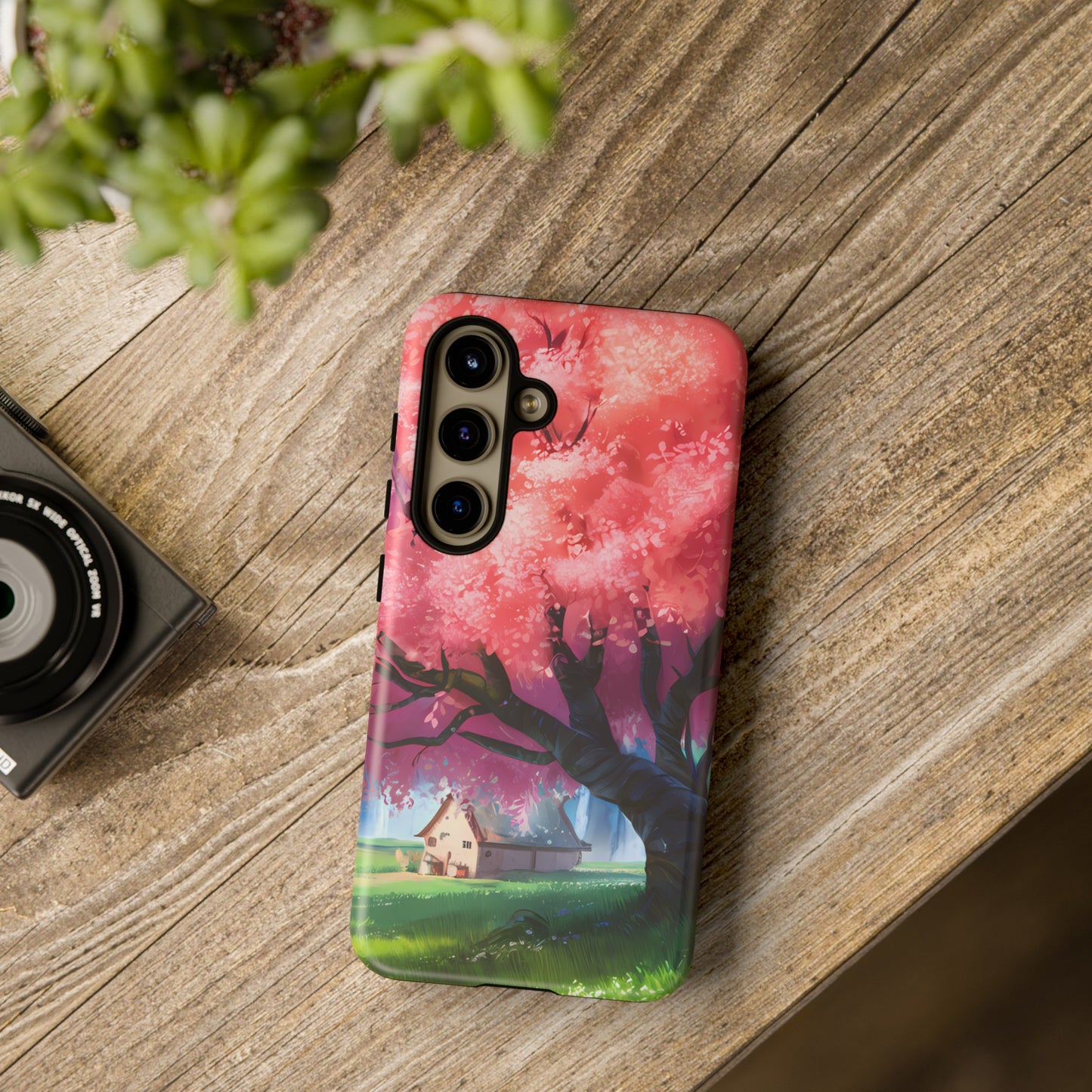 Idyllic Cherry Blossom and a Hut - Smartphone Tough Cases