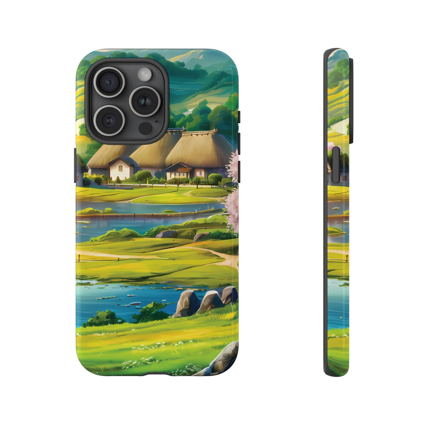 Idyllic Anime Village - Smartphone Tough Cases