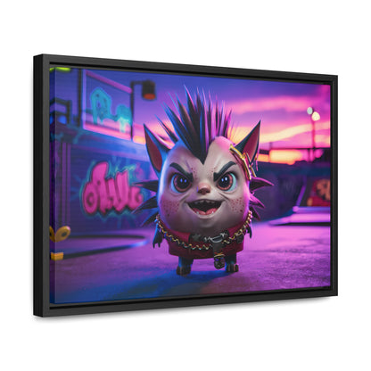 Punk Paws Unleashed - Gallery Canvas Wraps, Horizontal Frame