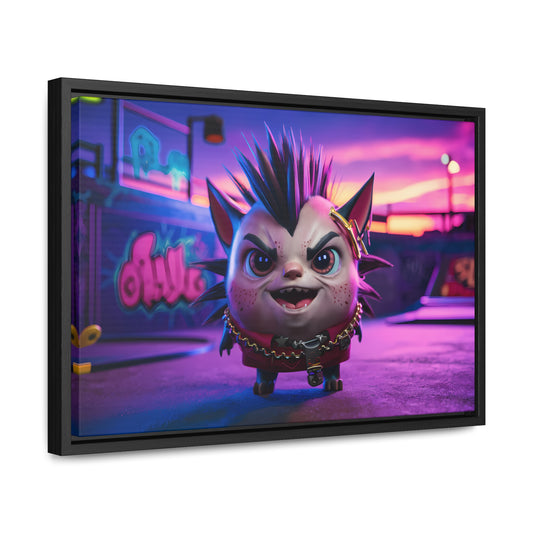 Punk Paws Unleashed - Gallery Canvas Wraps, Horizontal Frame