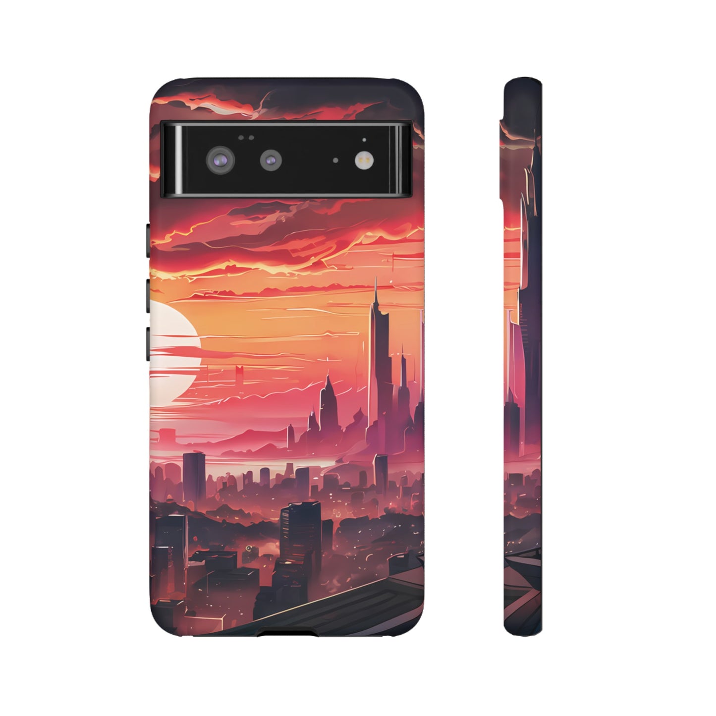 Anime City at Dawn - Smartphone Tough Cases