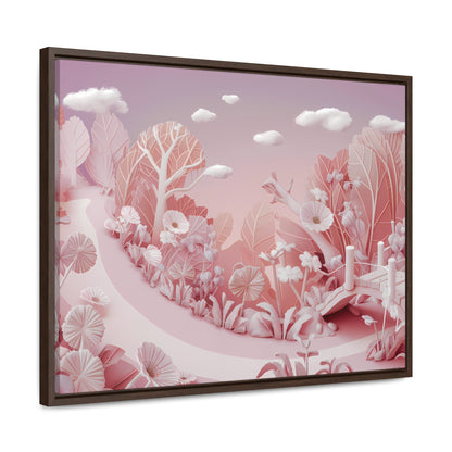 Whimsical Dawn Garden - Gallery Canvas Wraps, Horizontal Frame