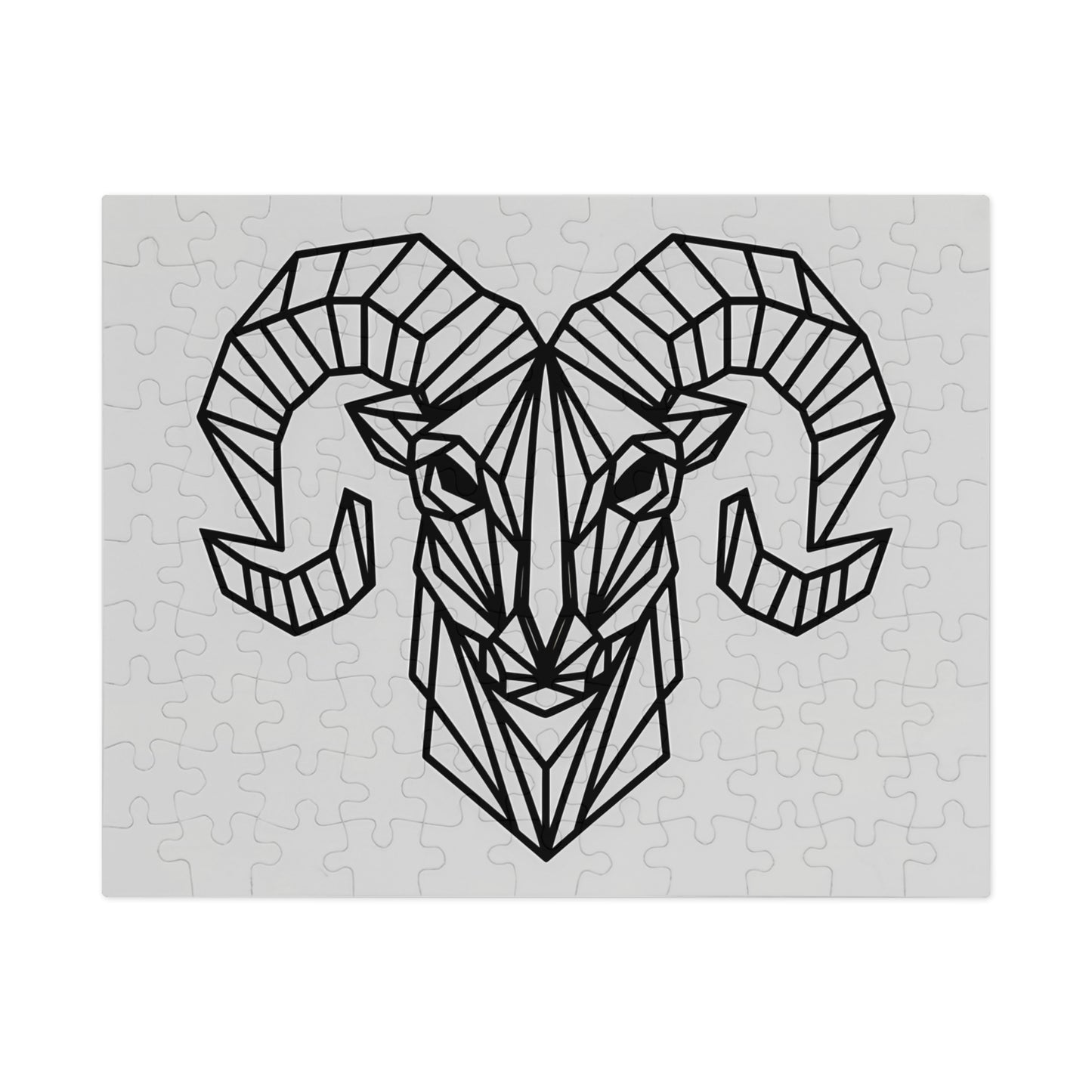 Geometric Ram's Head - Jigsaw Puzzle (30, 110, 252, 500,1000-Piece)