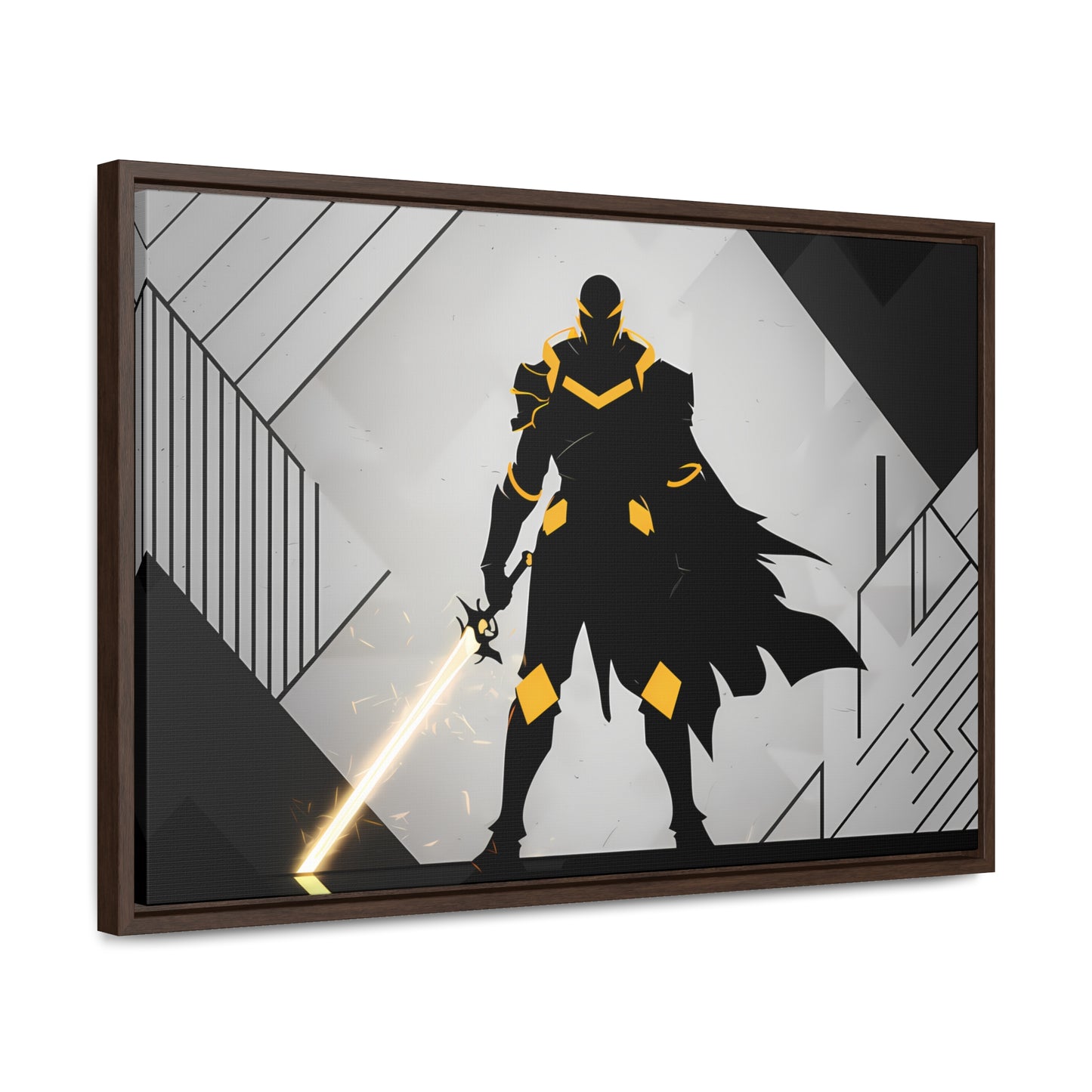 The Sentinel of Shadows - Gallery Canvas Wraps, Horizontal Frame