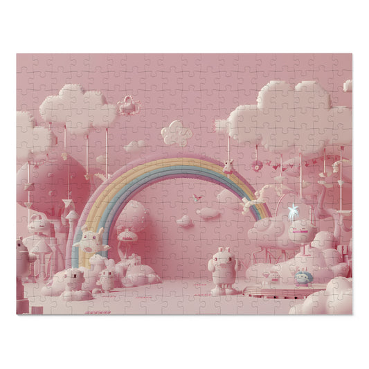 Whimsical Dreamscape of Pink Bliss - Jigsaw Puzzle (30, 110, 252, 500,1000-Piece)