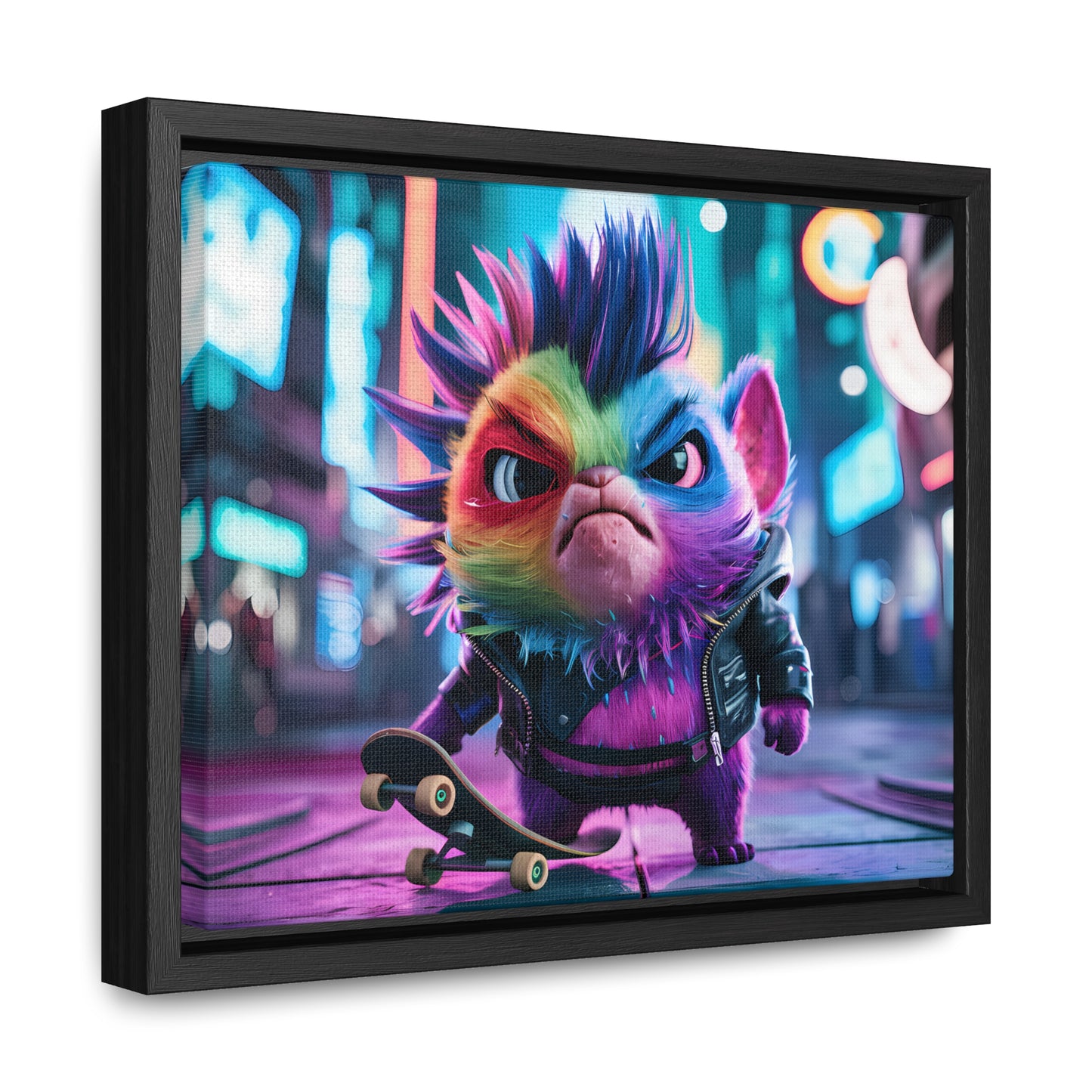 Skateboarding Punk - Gallery Canvas Wraps, Horizontal Frame