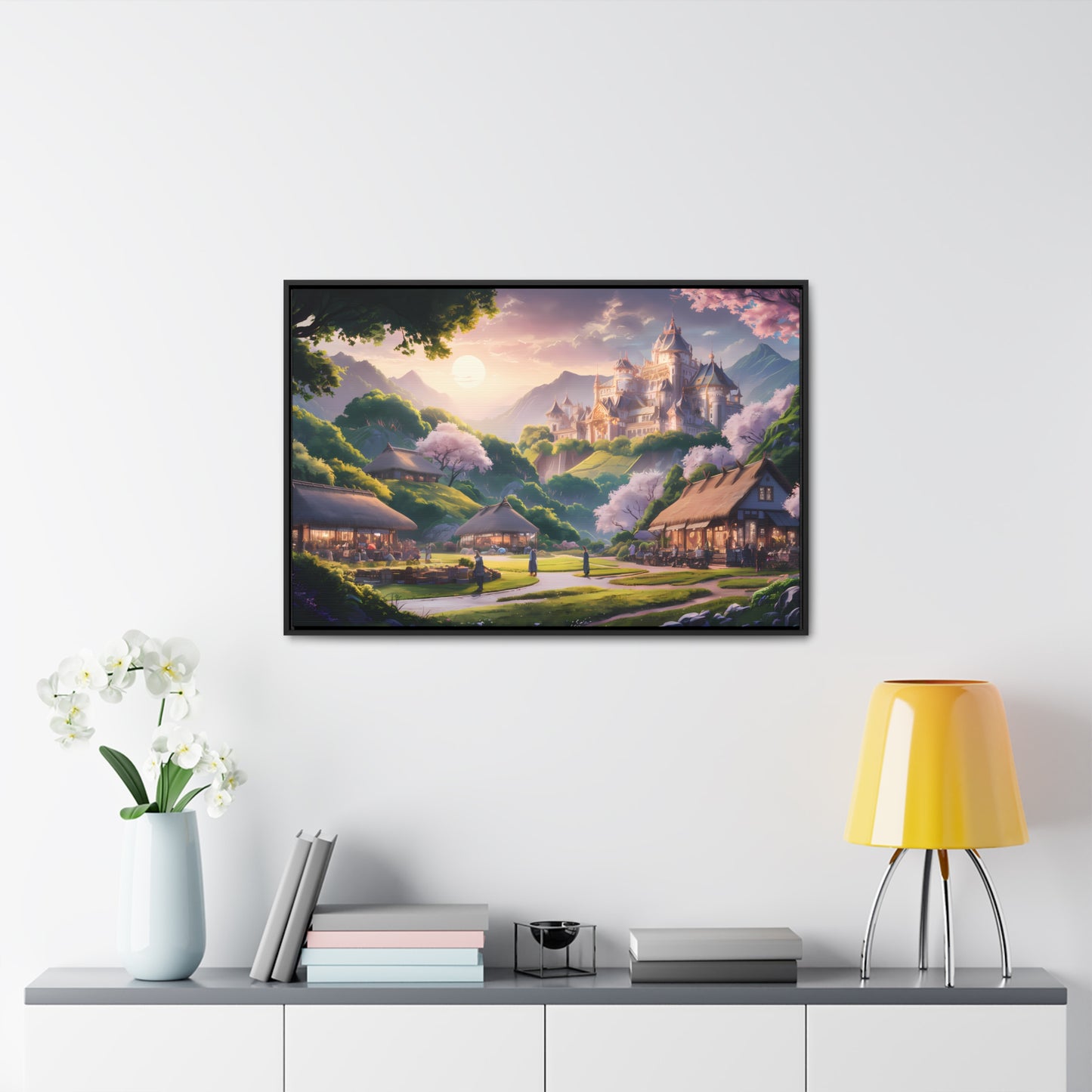 "Whispers of the Twilight Kingdom" - Gallery Canvas Wraps, Horizontal Frame