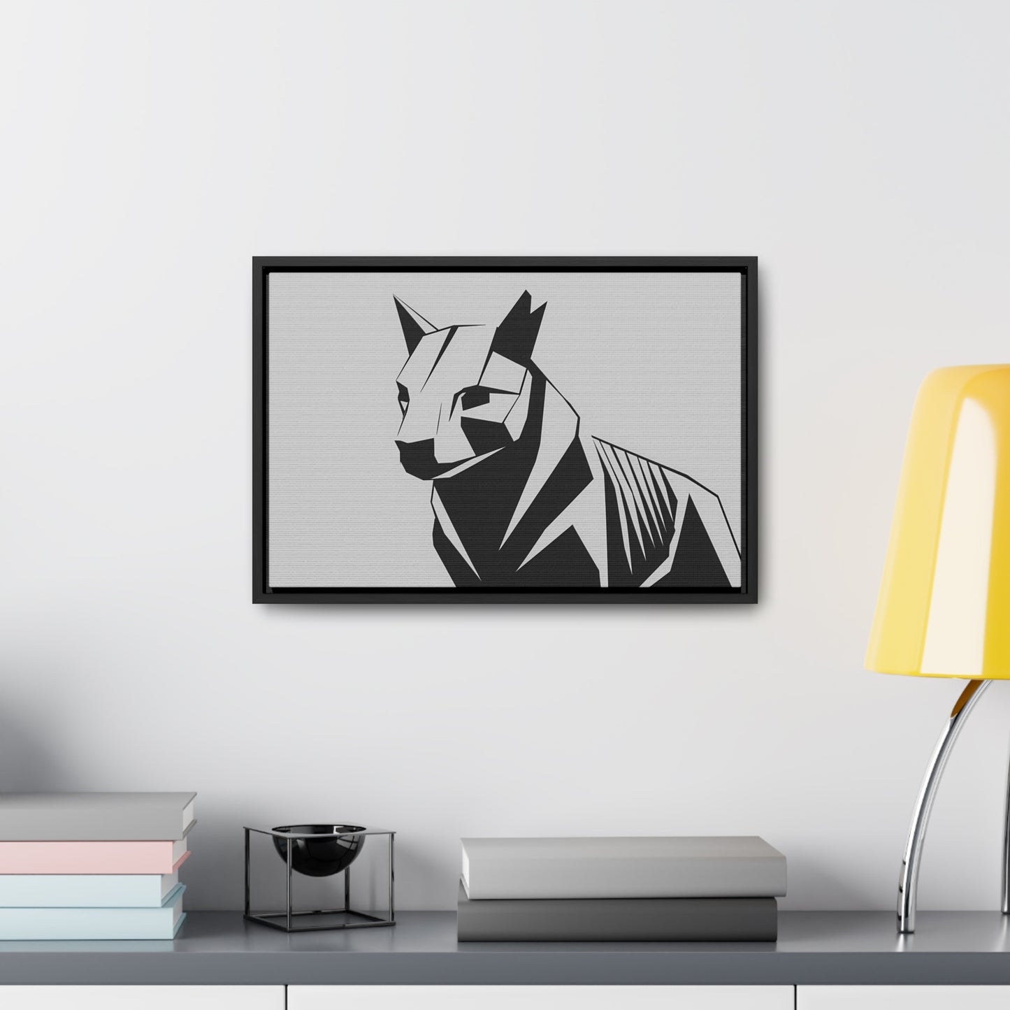 Geometric Guardian - Gallery Canvas Wraps, Horizontal Frame