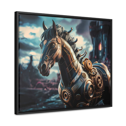 The Mechanical Steed of Dystopia - Gallery Canvas Wraps, Horizontal Frame