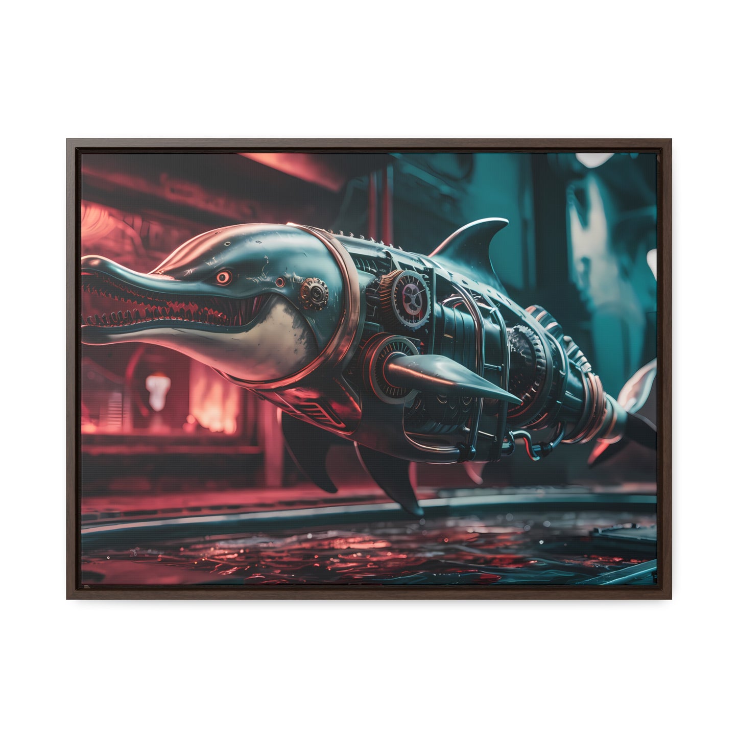 Mechanical Apex Predator - Gallery Canvas Wraps, Horizontal Frame