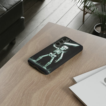 Geometric Skeleton Swordsman - Smartphone Tough Cases