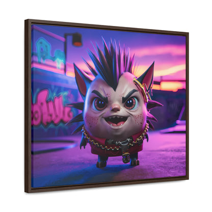 Punk Paws Unleashed - Gallery Canvas Wraps, Horizontal Frame