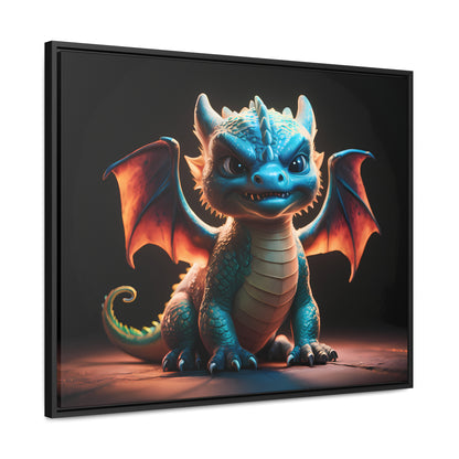 Fierce Baby Dragon Guardian - Gallery Canvas Wraps, Horizontal Frame