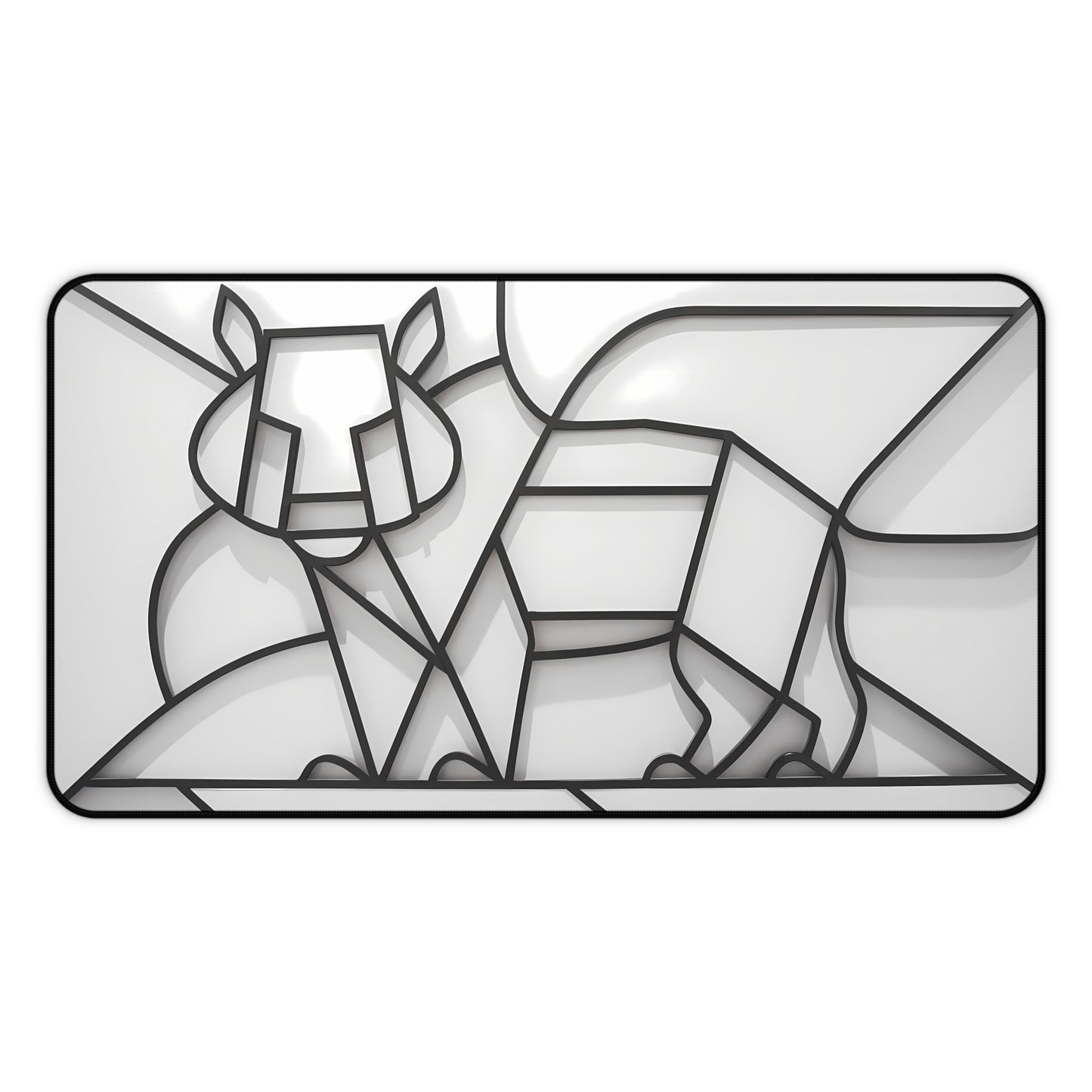 Geometric Lion Design - Desk Mat