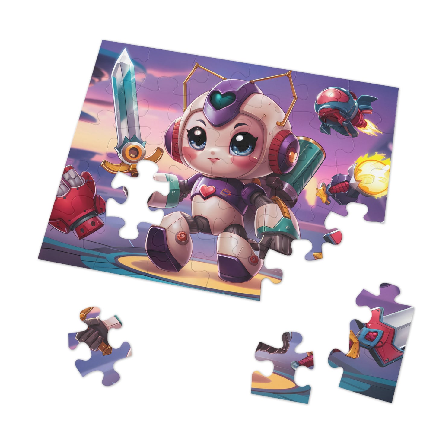 RoboWarrior: Heart of the Battle - Jigsaw Puzzle (30, 110, 252, 500,1000-Piece)