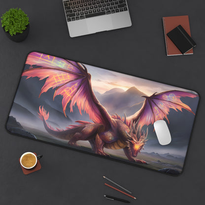 Wings of the Arcane Dawn - Desk Mat