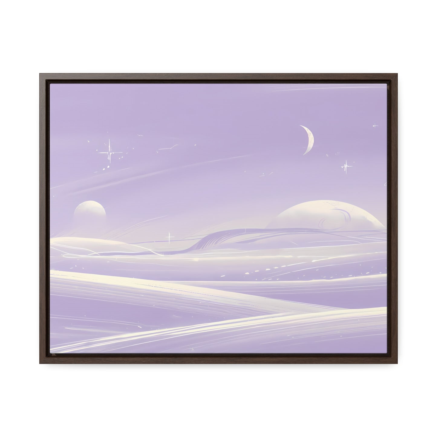 Ethereal Moonscape - Gallery Canvas Wraps, Horizontal Frame