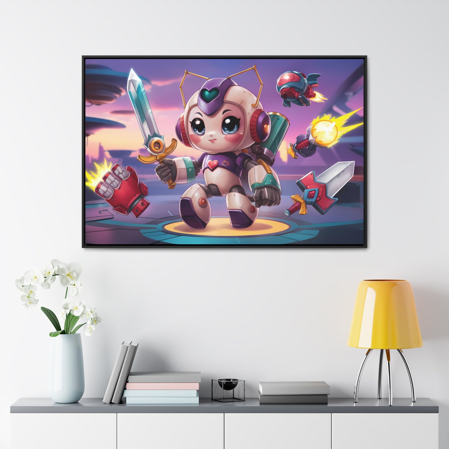 Battle Bot Hero - Gallery Canvas Wraps, Horizontal Frame