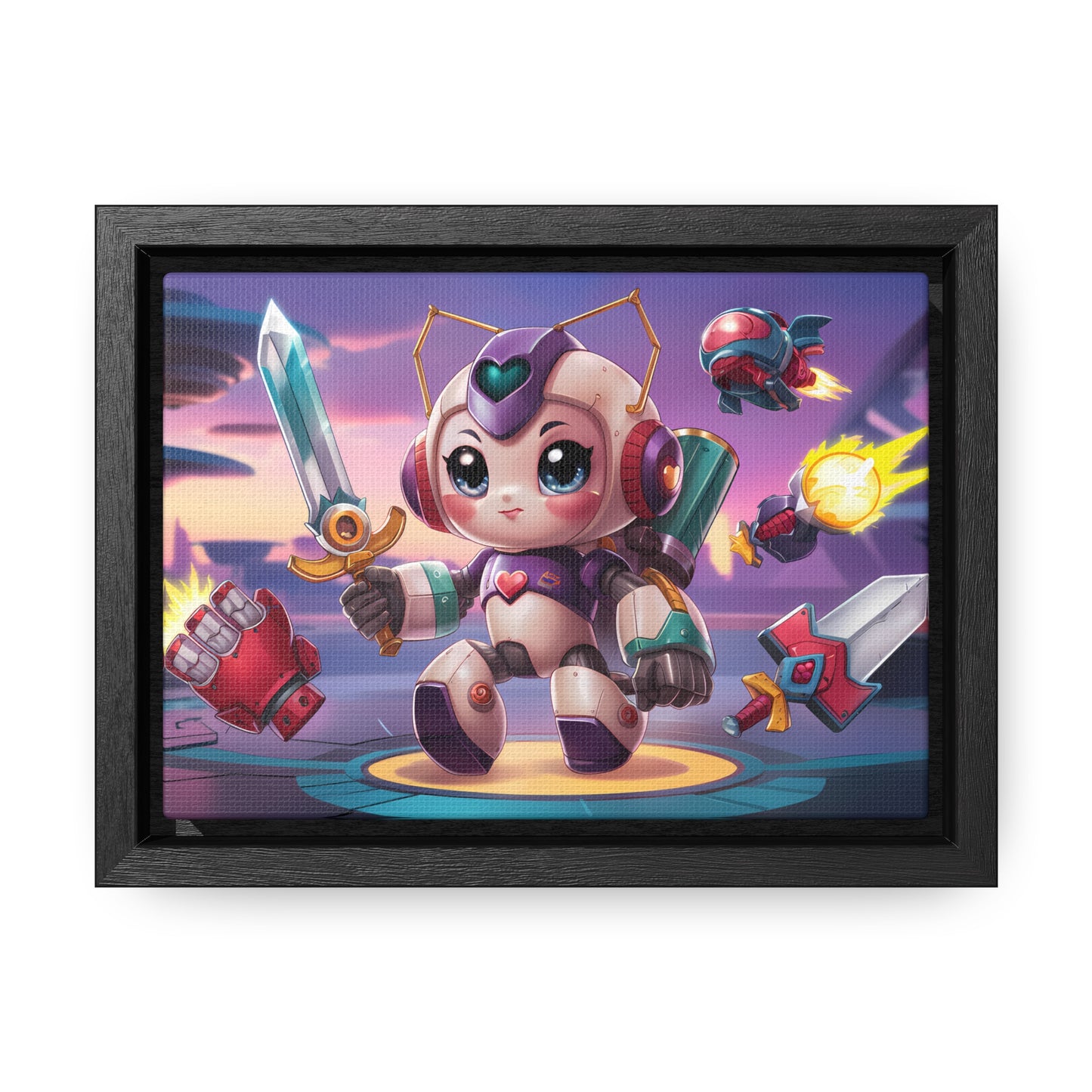 Battle Bot Hero - Gallery Canvas Wraps, Horizontal Frame