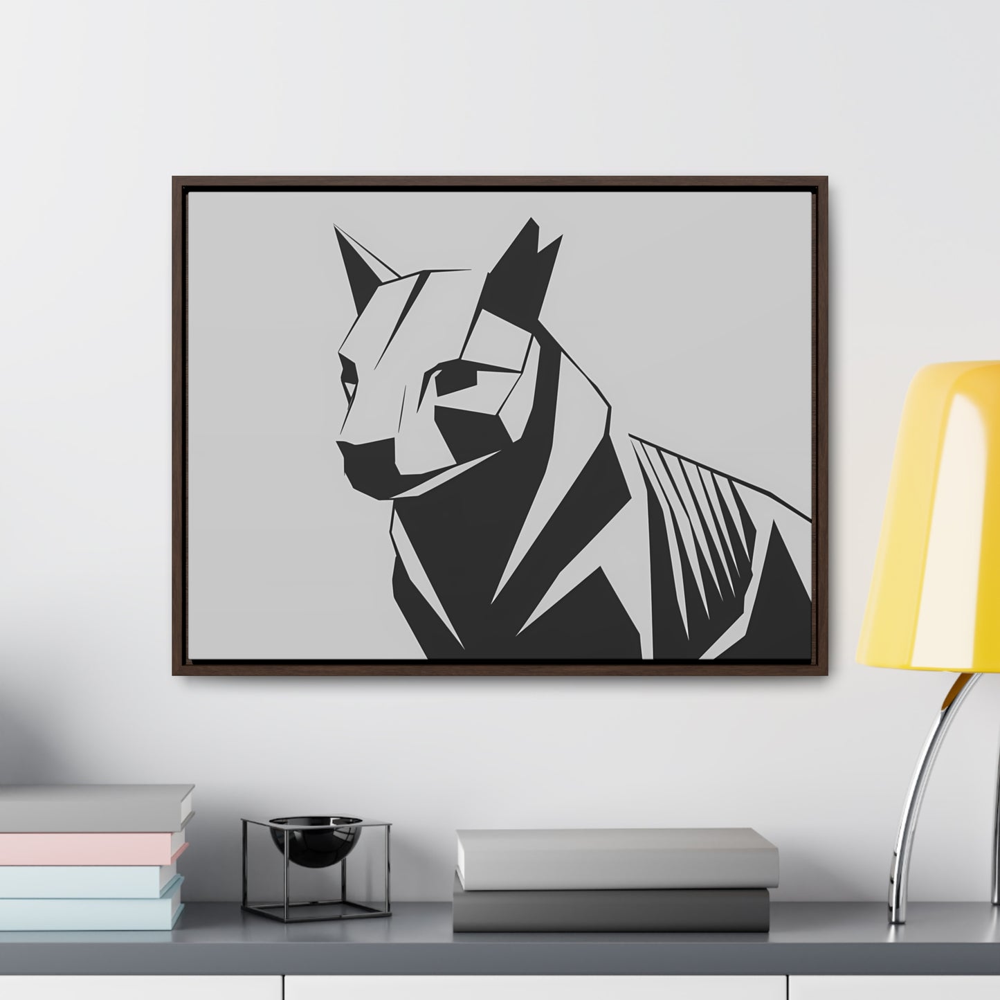 Geometric Guardian - Gallery Canvas Wraps, Horizontal Frame