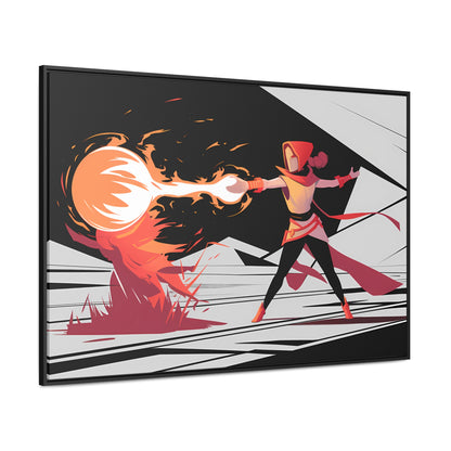 Conjuring the Firestorm - Gallery Canvas Wraps, Horizontal Frame