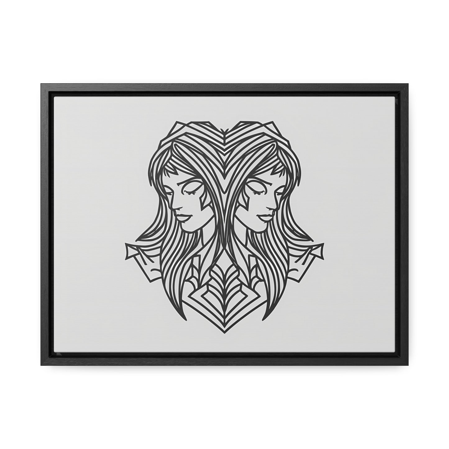 Dual Reflections - Gallery Canvas Wraps, Horizontal Frame