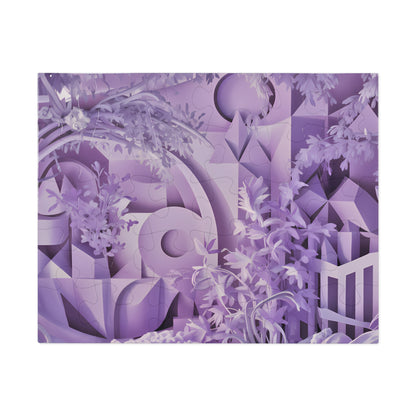 Serenity in Lavender Geometrics - Jigsaw Puzzle (30, 110, 252, 500,1000-Piece)