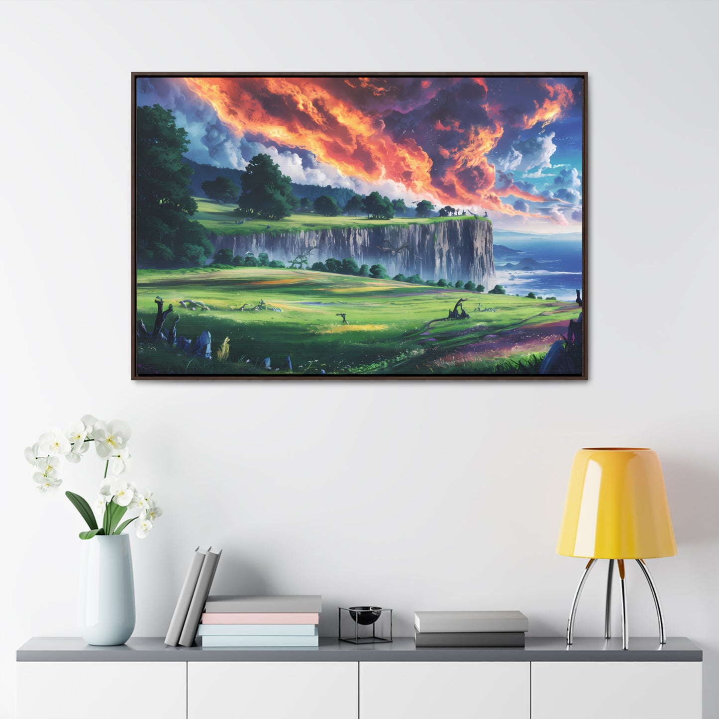 Edge of the Burning Sky - Gallery Canvas Wraps, Horizontal Frame