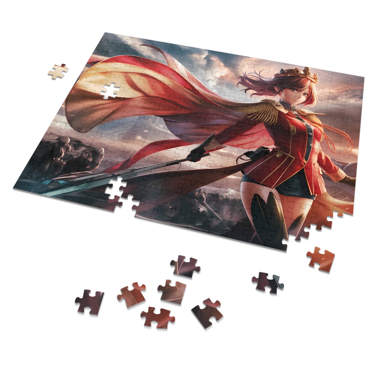 "Queen of the Crimson Dawn" - Jigsaw Puzzle (30, 110, 252, 500,1000-Piece)