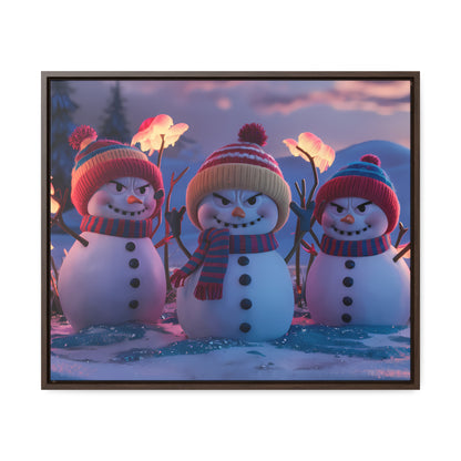 Frosty Troublemakers - Gallery Canvas Wraps, Horizontal Frame