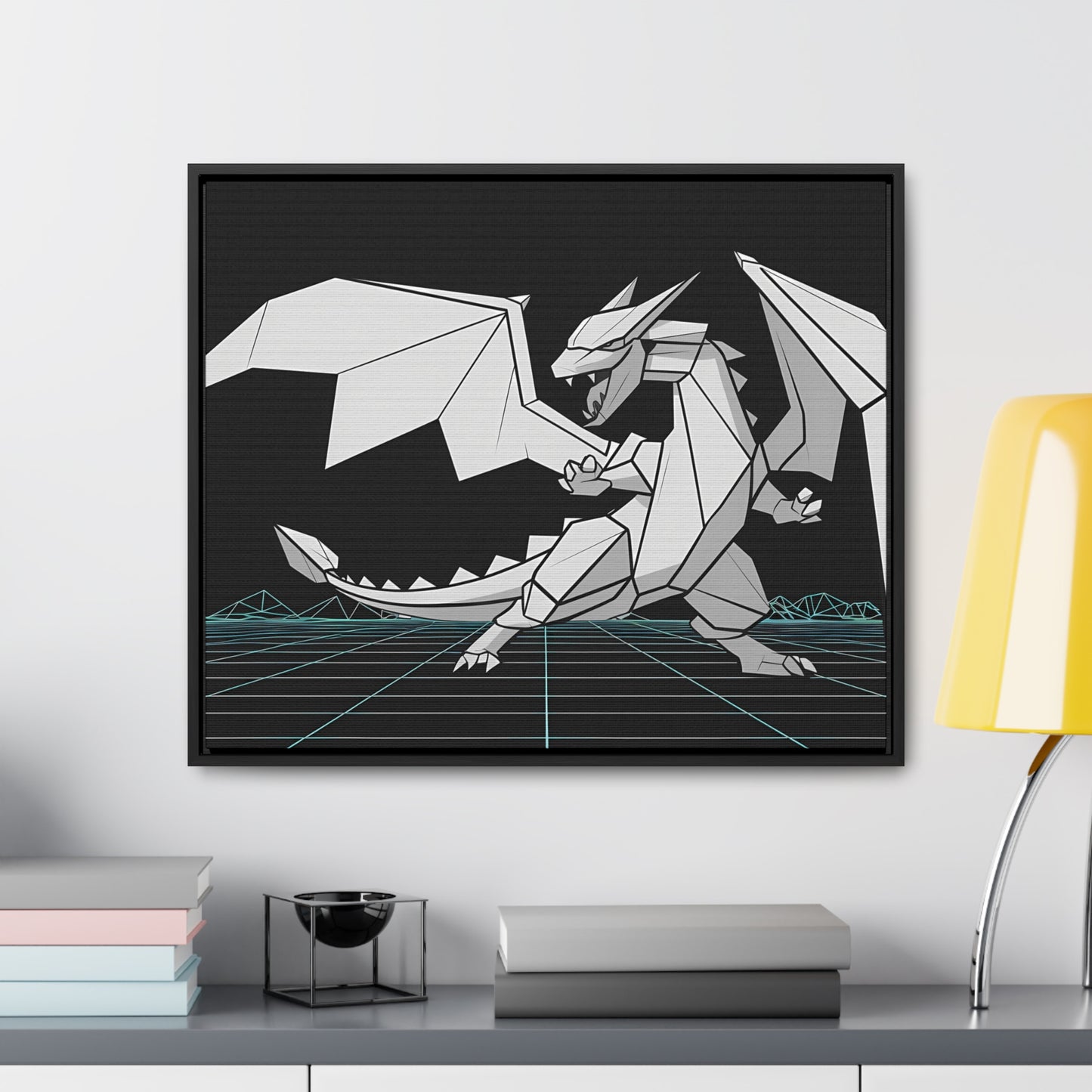 Cyber Dragon Unleashed - Gallery Canvas Wraps, Horizontal Frame