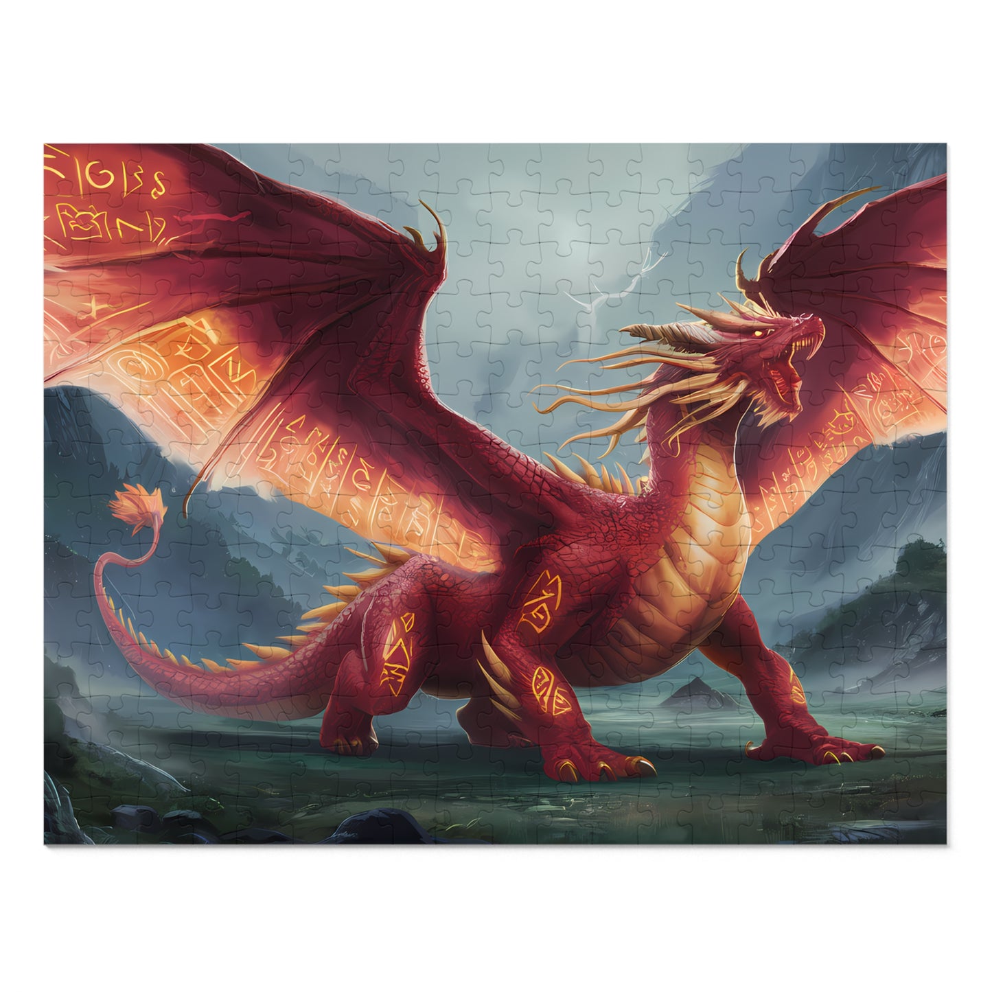 The Inferno Guardian's Roar - Jigsaw Puzzle (30, 110, 252, 500,1000-Piece)