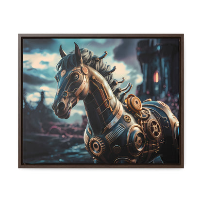 The Mechanical Steed of Dystopia - Gallery Canvas Wraps, Horizontal Frame