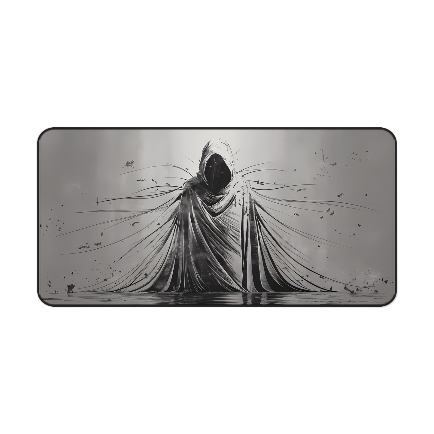 Charcoal Wanderer in Water- Desk Mat